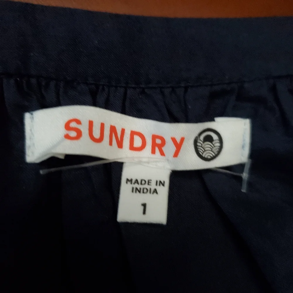 NWOT Sundry Dress w/ Varsity Stripes Size 1 S Small - Picture 6 of 8